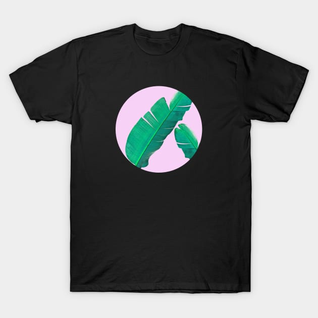 Banana Palm Leaves T-Shirt by Vin Zzep